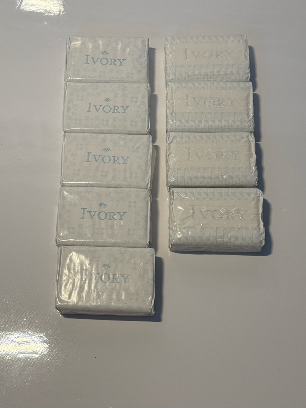 Ivory Soap Lot Of 9 VINTAGE Ivory Bar Soap 2 Different Yr 3.5 oz Factory Sealed